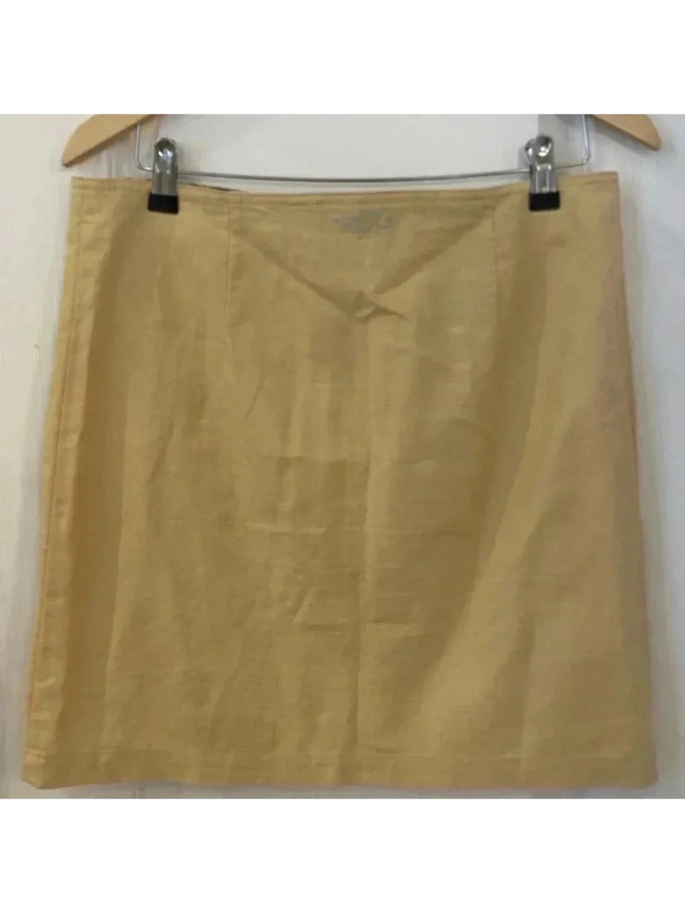 Horny Toad Linen Blend Short Aline Woven Skirt Casual Preppy Button Down.
